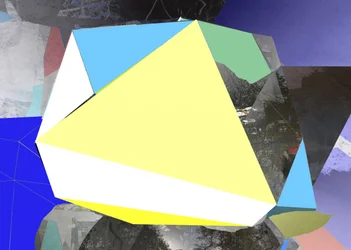 Abstrakt geometrisk landskab