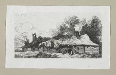 Landskab med polsk gård