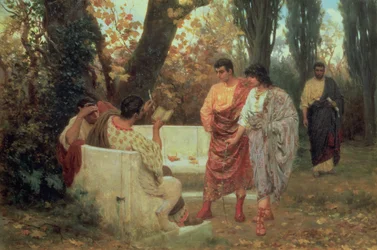 Den romerske digter Catullus læser sit digt