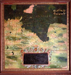 Afrique du Nord: Cyrenaic and Marmarique Region Map lavet af Stefano Bonsignori (? -1589) italiensk kosmograf og maler. Omkring 1581. Firenze, Palazzo Vecchio, Sala del Mappamondo