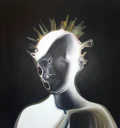 Surrealistisk abstrakt portræt