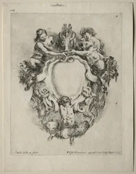Samling af forskellige caprices og nye designs af kartoucher og ornamenter: nr. 11.