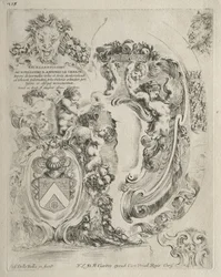 Samling af forskellige caprices og nye designs af kartoucher og ornamenter: Nr. 2, Dedikationsside