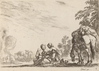 Sigøjnere i hvile, 1642.