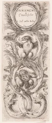 Tallerken, fra serien Ornamenti o grottesche (Ornamenter eller Grotesker)