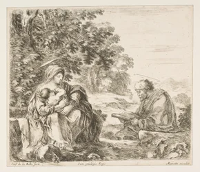 Hvil på flugten til Egypten, ca. 1649.