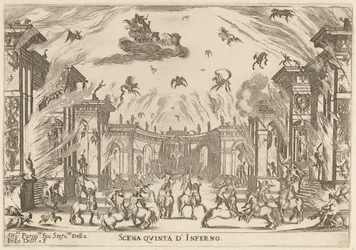 Femte scene af helvede, 1637.