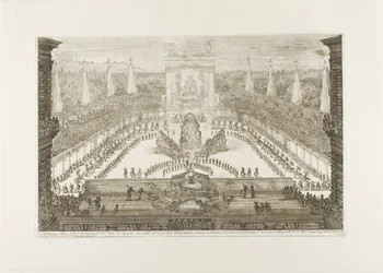 Åbningssamlingen af rytter ballet
