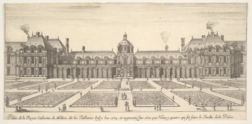 Catherine de Medicis palads, kaldet Tuillerierne, fra Forskellige synspunkter om bemærkning..., 1649-51.