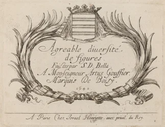 Titelside for agreabel mangfoldighed af figurer, 1642.
