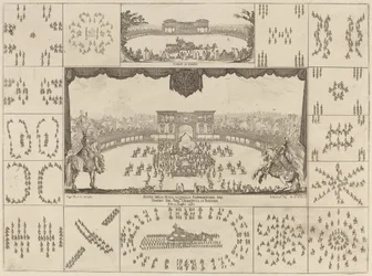 Turnering udført i Firenze til ægteskab med storhertug Ferdinand II, 1637.
