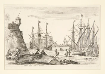 Udsigt over et hjørne af Calais (Vue d