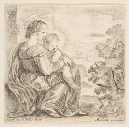 Jomfru og Kristusbarn, 1641.