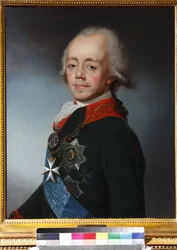 Paul I de Russie - Portræt af kejser Paul I af Rusland (1754-1801) - Stepan Semyonovich Shchukin (1762-1828). Olie på lærred, efter 1798. Privat Samling