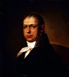 Portræt af arkitekten Adrian Dmitrievich Zakharov (1761-1811) 1804 (olie på lærred)