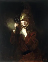 Hans fars sværd, ca. 1859 (olie på lærred)