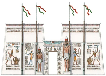 Den 10. pylon, Karnak, Egypten