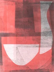 Bowl  Pitcher, 2015 (monoprint på papir)