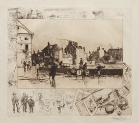 En kuling på Fécamp Normandiet, 1886.