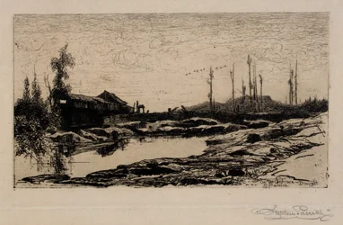 På Schroon-floden - tørke
