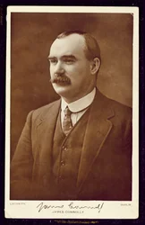 James Connolly (1868-1916) fotograferet af Lafayette, Dublin, ca. 1910 (sepia-foto)