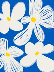 Munter hvid blomstring