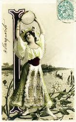 I : Mlle Fischer, kunstner fra 1900-tallet - AAlfabet i postkort
