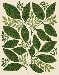 Grønne botaniske blade