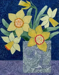 Forårsblomster i en vase