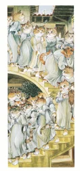 Illustration fra Pre-Raphaelite Cats (udgivet 1999)