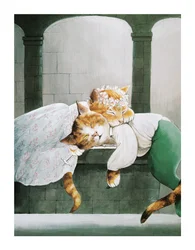Illustration fra Shakespeare Cats: Plakatbog (udgivet 2016)