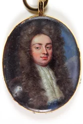 John Holles, hertug af Newcastle (akvarel på elfenben)