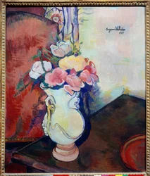 Vase med blomster. Maleri af Suzanne Valadon (1865-1938)