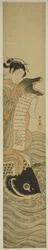 Courtesan Riding a Carp (parodi på den daoistiske Immortal Kinko [kinesisk: Qin Gao])