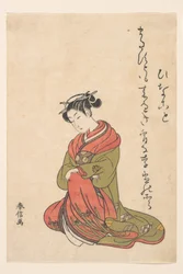 Kurtisanen Itsuhata med sin pibe