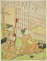 Månen (Tsuki), fra serien "Fashionable Scenes of Snow, Moon and Flowers (Furyu setsugekka)"