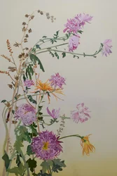Chrysanthemums, 2022 (olie på linned)