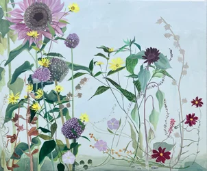 Late Summer Flowers, 2024 (olie på linned)