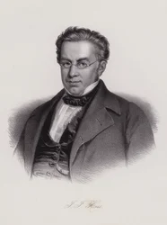 Johann Jakob Hess, schweizisk jurist og politiker (gravering)