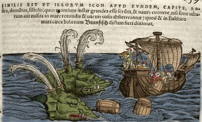 Havmonstre, illustration fra 