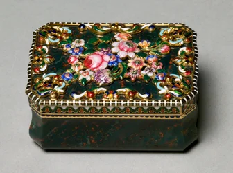 Snusæske, tilskrevet miniature malet af Jean-Louis Richter