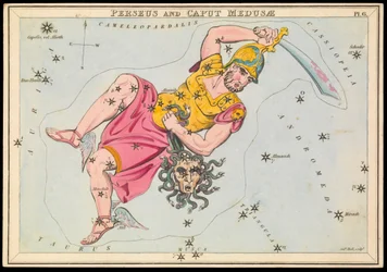 Perseus og Caput Medusae, ca. 1825 (kort, papir, væv)