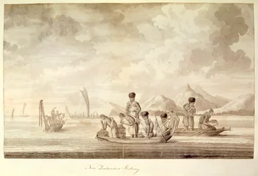 Add.23920, f.44 New Zealanders fiskeri, januar 1770