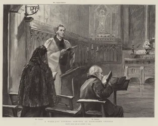 En ugedags aftengudstjeneste i Hawarden Kirke