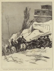 Canadian Sketches, Dominion Force, et batteri af artilleri i marts