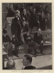 Suspenderet, hr. Dillon forlader Underhuset