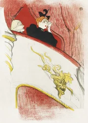 Balkon med en forgyldt grotesk maske (1894)