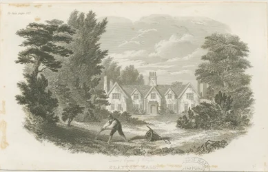 Fenton - Clayton Hall: stålgravering, nd [c 1840] (tryk)