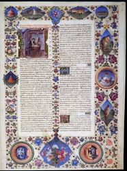 Prolog, fra første bind af Bible of Borso d