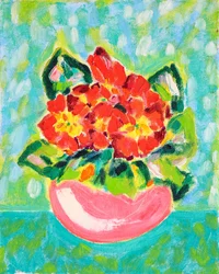 Levende røde blomster